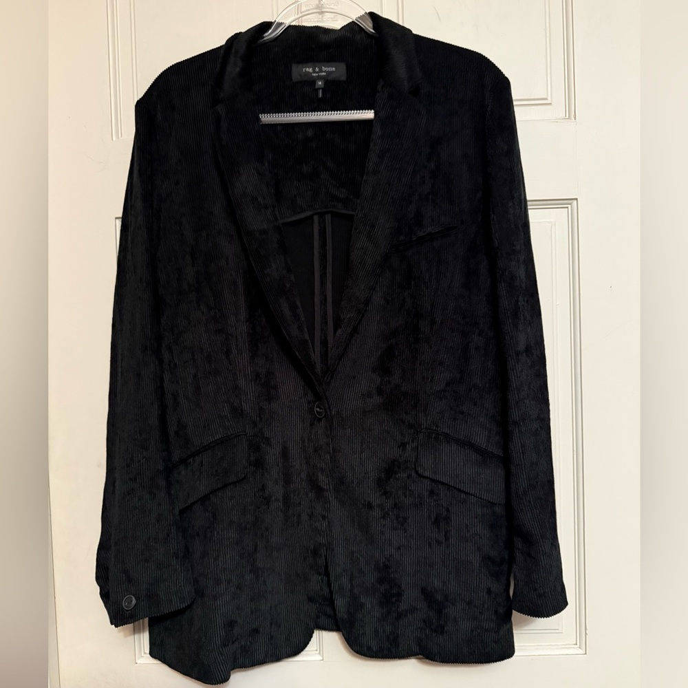 Rag & Bone Black Corduroy Jacket